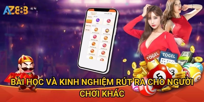 Cược thủ thắng giải xổ số online Azbet88 đã làm gì để thành công? 3 Bài học và kinh nghiệm rút ra cho người chơi khác